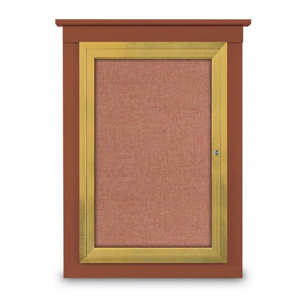 Single Door Enclosed Letterboard, 43"x33